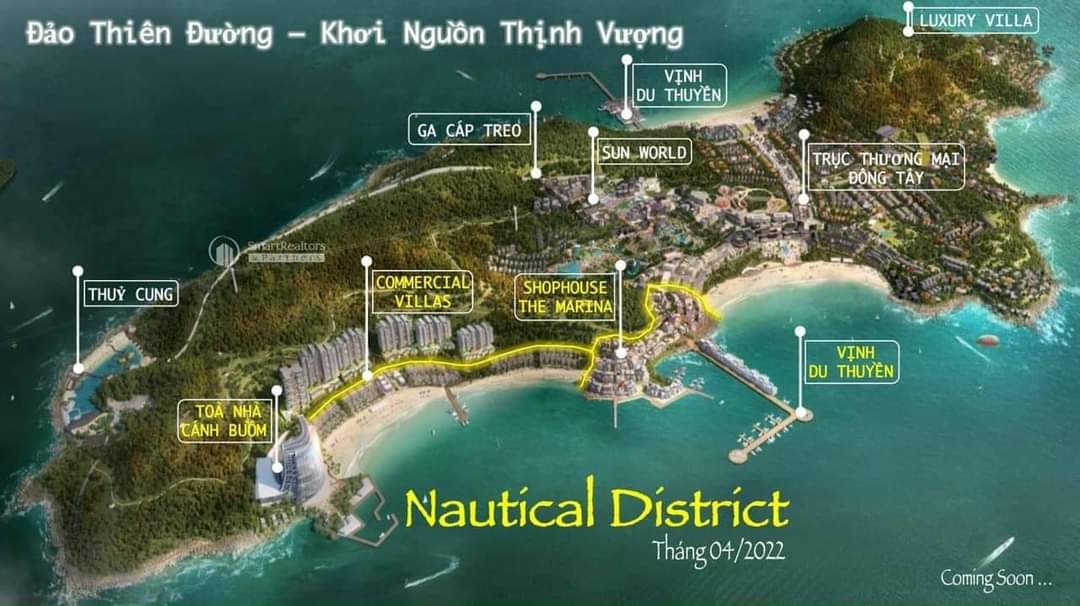 Phân khu Sun Nautical District – Đảo thiên đường Hòn Thơm Paradise Island