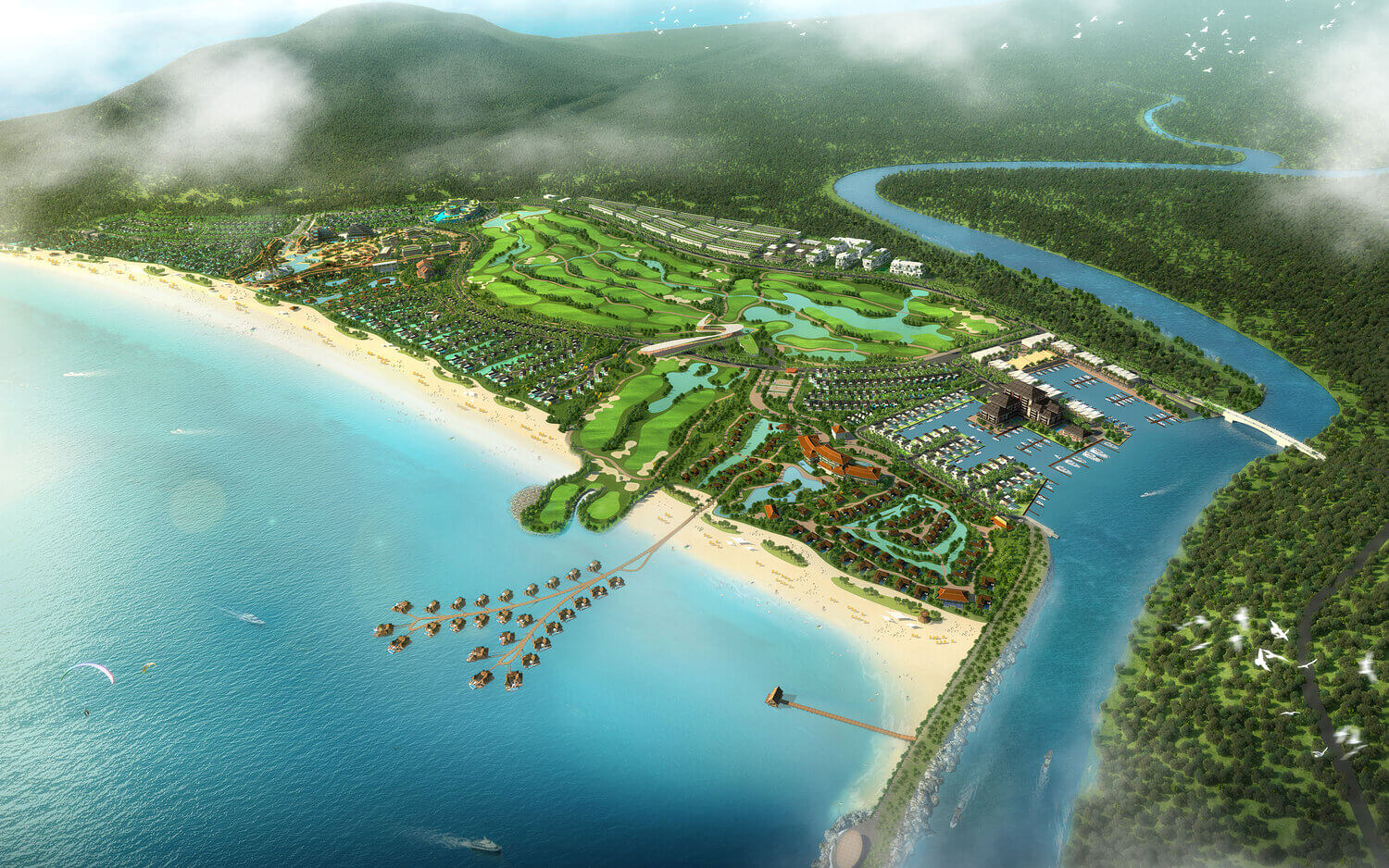 Phối cảnh dự án Cityland Rạch Tràm - Forest Bay Phú Quốc