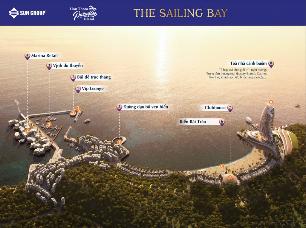 Vị trí đắc địa của The Sailing Bay